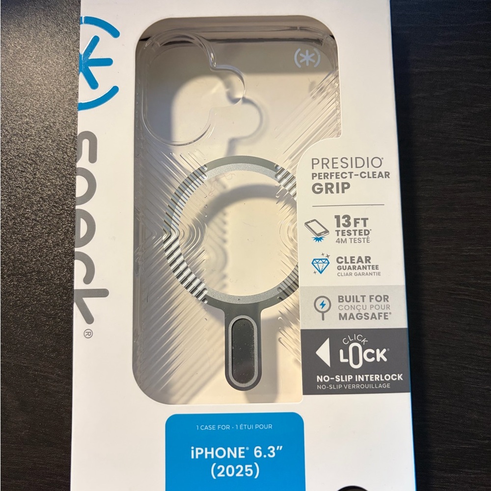 speck Presidio Perfect-Clear Grip Case - Clear